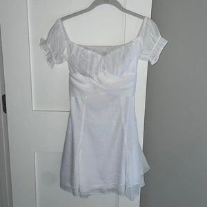 Lucy in the Sky Mini Dress in White